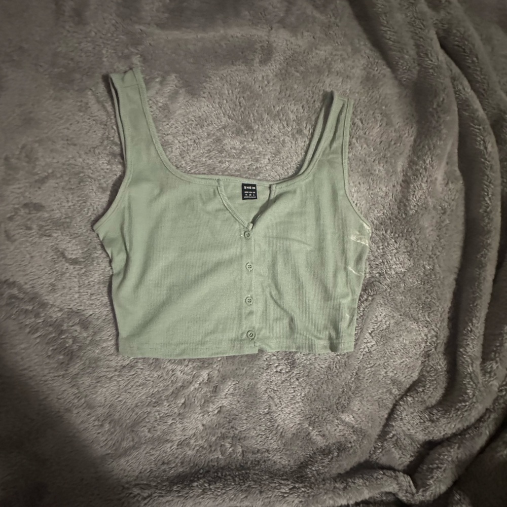 SHEIN green tank top